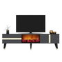 Hanah Home Vania Fireplace - Antracita, Oro